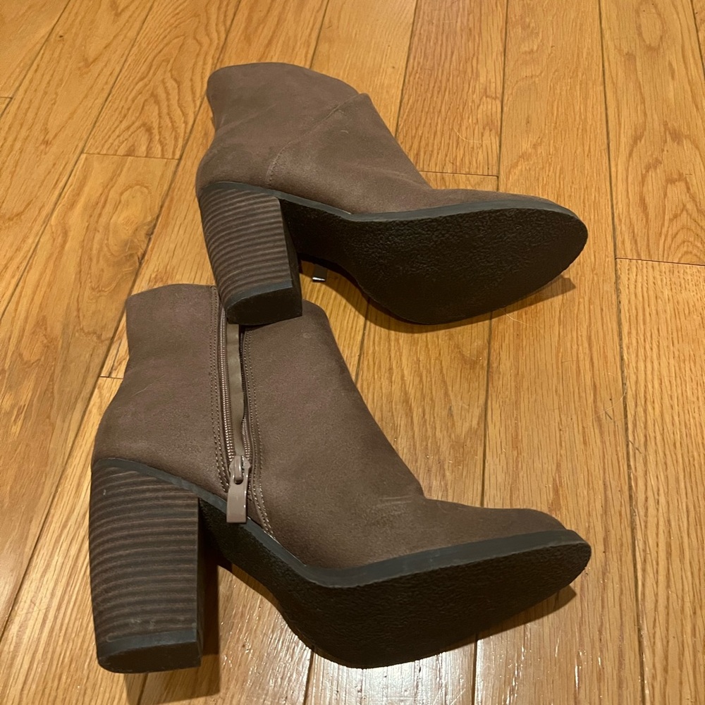 New - Brown Leather Ankle Boots
